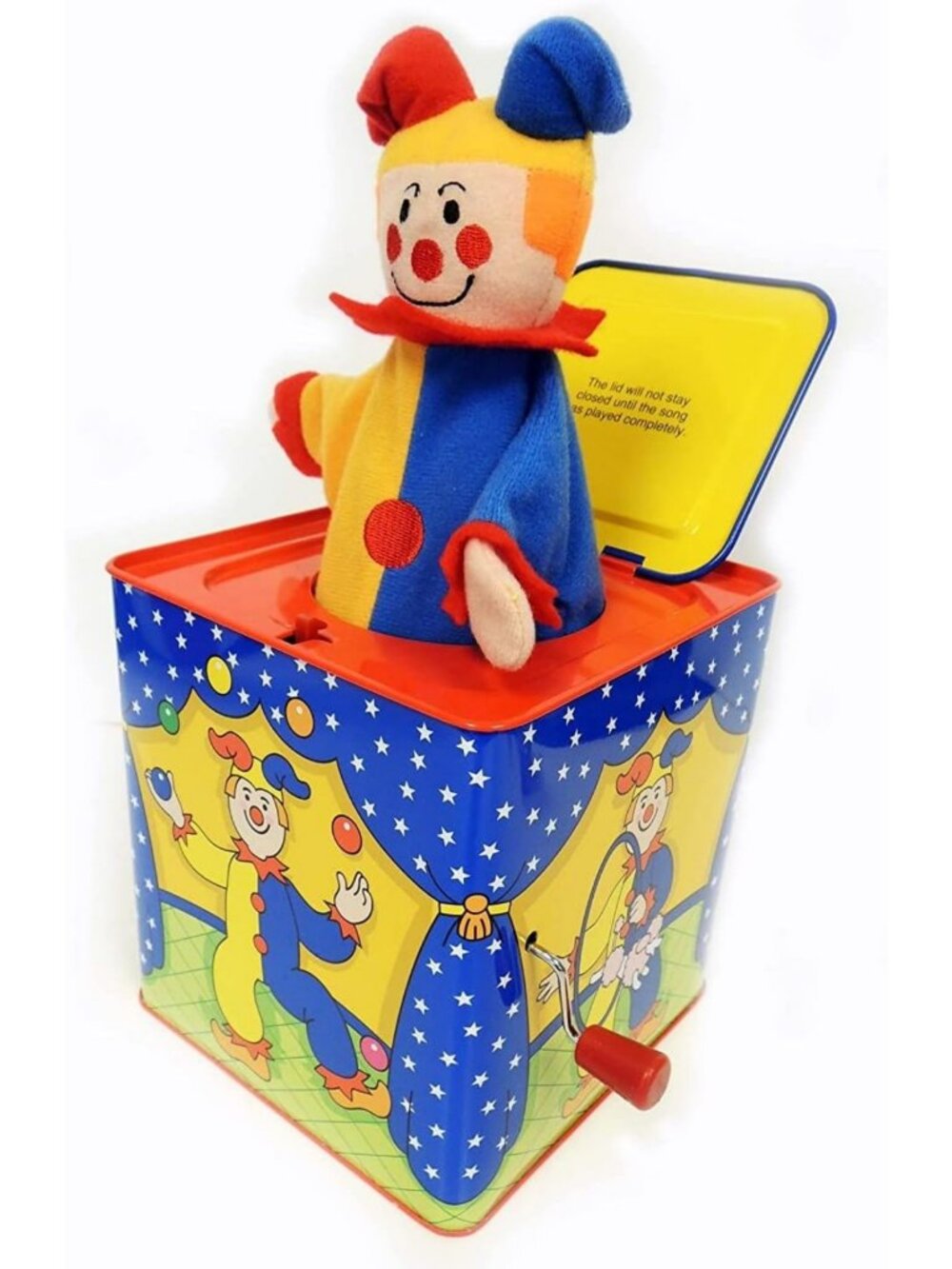 Vintage Jester Jack in the Box Toy | Classic Musical Pull Toy | Fun for Kids